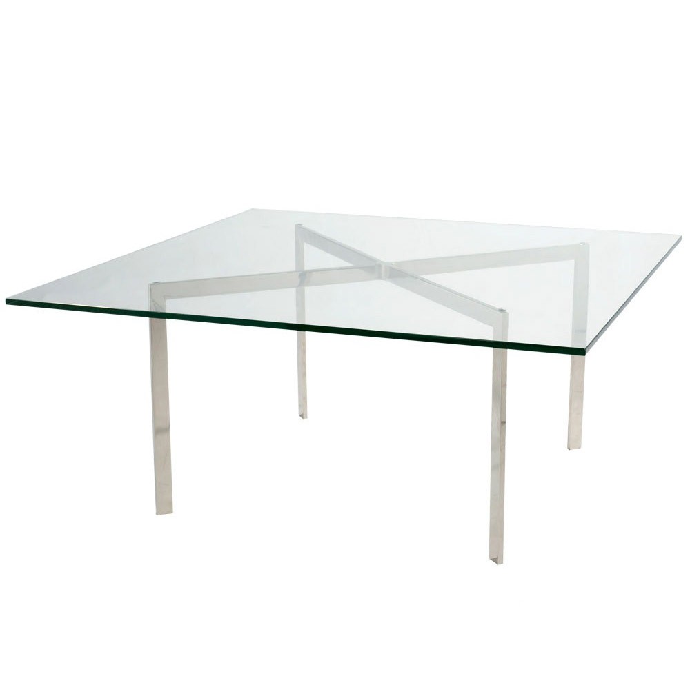 Дизайнерский стеклянный стол Barcelona DFT-2