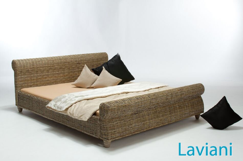 Мягкая кровать из ротанга  Sidni SMS-80