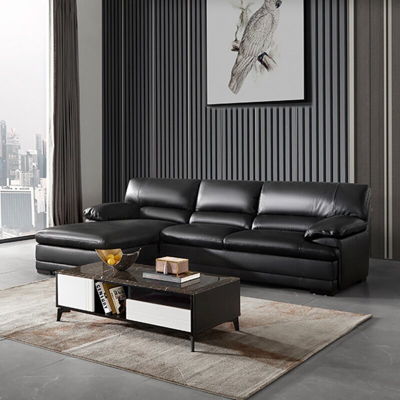 Угловой диван из натуральной кожи NLS-40 купить в интернет-магазине Laviani