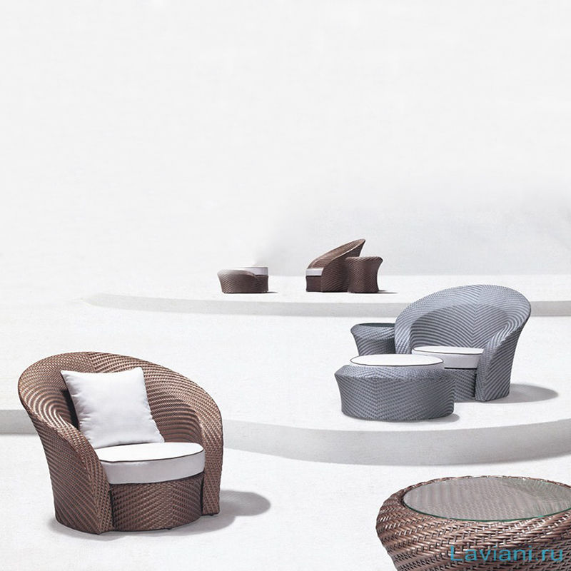 Круглый столик с креслом из ротанга Summer Relax SMS-33