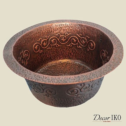 Мойка для кухни медная (круглая) Koozee  CW-20